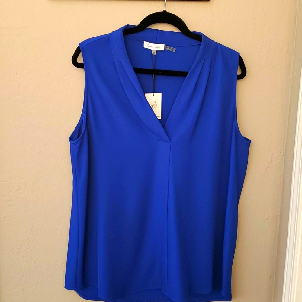Calvin Klein sleeveless blouse